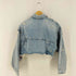 ザラ ZARA ダメージ加工 クロップド デニムジャケット レディース import:M