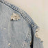 ザラ ZARA ダメージ加工 クロップド デニムジャケット レディース import:M