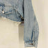 ザラ ZARA ダメージ加工 クロップド デニムジャケット レディース import:M