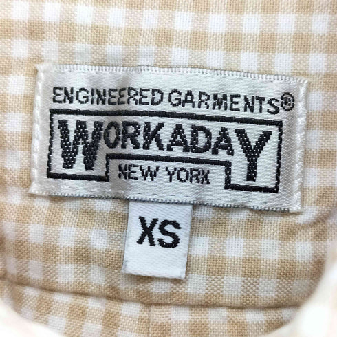 エンジニアードガーメンツ Engineered Garments WORKADAY USA製 ギンガムチェック ボタンダウンシャツ メンズ JPN:XS