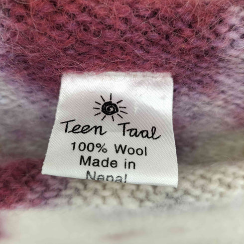 TEEN TAAL ロールネック タイダイ ウールニット レディース