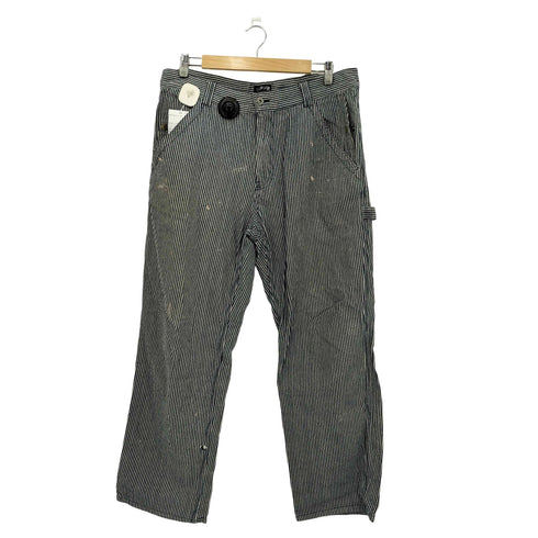 ステューシー Stussy 00s OLD ヒッコリーストライプ ペインターパンツ メンズ 38