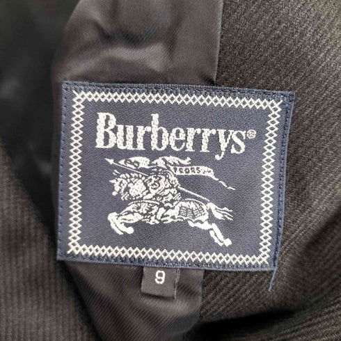 バーバリーズ BURBERRYS CASHMERE&WOOL カシミヤ混 ダブルジャケット スカート セットアップ レディース 9AR