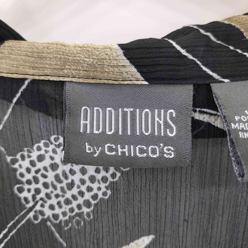 ADDITIONS BY CHICOS フラワー柄 シアーシャツ レディース 3