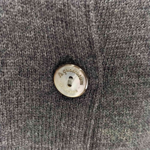 アクアスキュータム AQUASCUTUM クルーネック ウールカーディガン レディース 9
