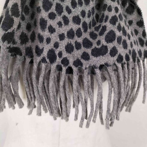 ソニアリキエル SONIA RYKIEL CASHMERE&WOOL カシミヤ混 ヒョウ柄 マフラー レディース