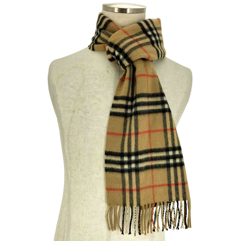 バーバリーズ BURBERRYS PURE CASHMERE ノヴァチェック マフラー レディース