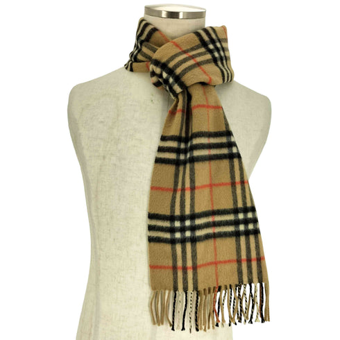 バーバリーズ BURBERRYS PURE CASHMERE ノヴァチェック マフラー レディース