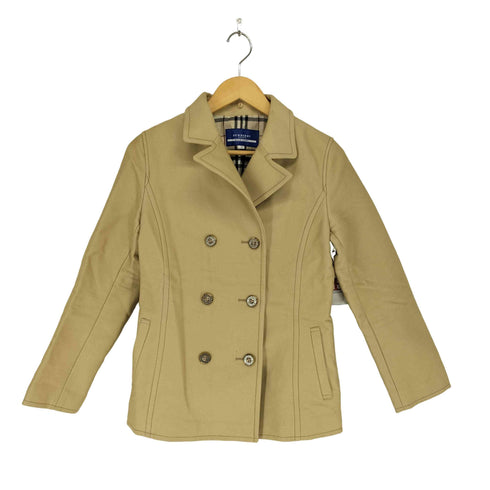 バーバリーブルーレーベル BURBERRY BLUE LABEL 裏地ノヴァチェックピーコート レディース 38