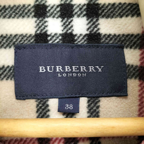 バーバリーロンドン BURBERRY LONDON 裏地ノヴァチェック フード収納 中綿ショートコート レディース 38