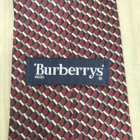 バーバリーズ BURBERRYS 総柄シルクネクタイ メンズ