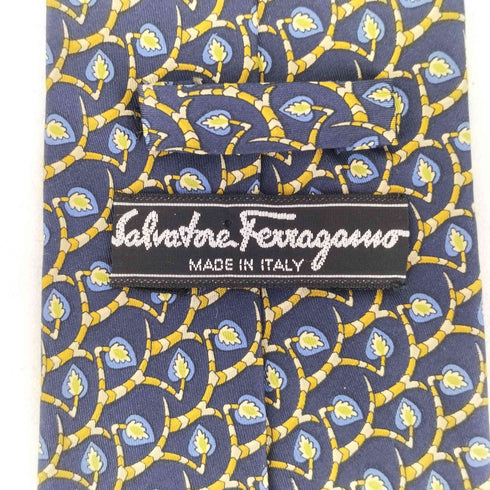 サルヴァトーレフェラガモ Salvatore Ferragamo 総柄シルクネクタイ メンズ