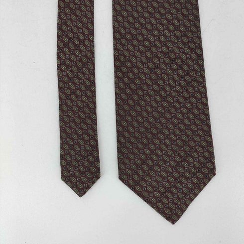 アクアスキュータム AQUASCUTUM 総柄シルクネクタイ メンズ