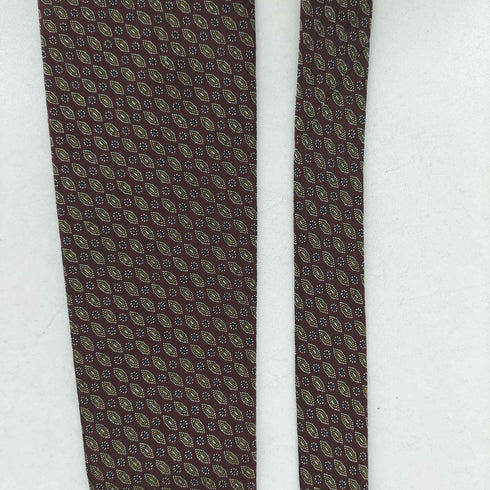 アクアスキュータム AQUASCUTUM 総柄シルクネクタイ メンズ