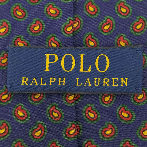 ポロラルフローレン POLO RALPH LAUREN ペイズリー柄シルクネクタイ メンズ