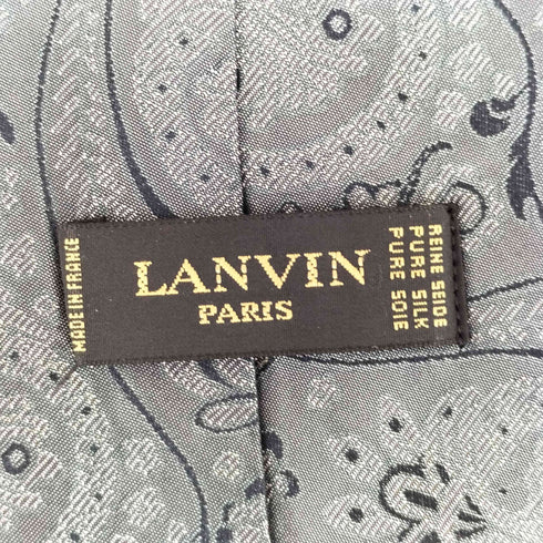 ランバン パリ LANVIN PARIS 総柄シルクネクタイ メンズ