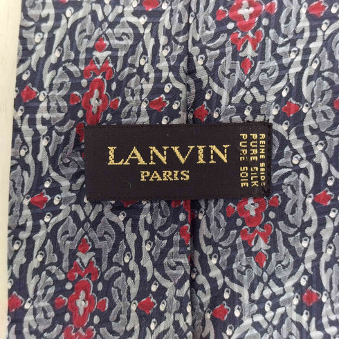 ランバン パリ LANVIN PARIS 総柄シルクネクタイ メンズ