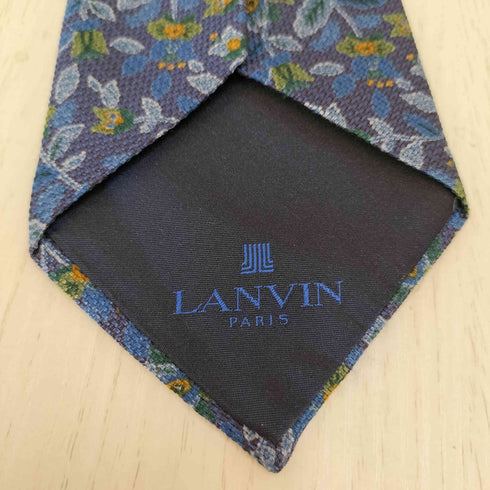 ランバン パリ LANVIN PARIS 総柄シルクネクタイ メンズ