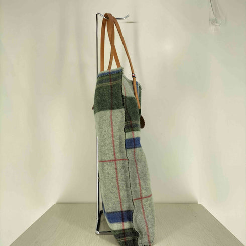 ジャックゴム JACK GOMME チェック柄 フェルト トートバッグ レディース