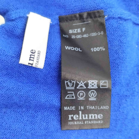 ジャーナルスタンダードレリューム JOURNAL STANDARD relume 25AW Biella Yarn ワイドクルーネックプルオーバー レディース FREE