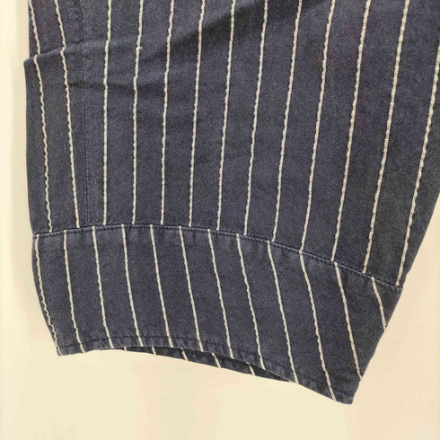 ゼロエイトサーカス 08sircus イージー ウエスト シアサッカー ストライプ パンツ メンズ