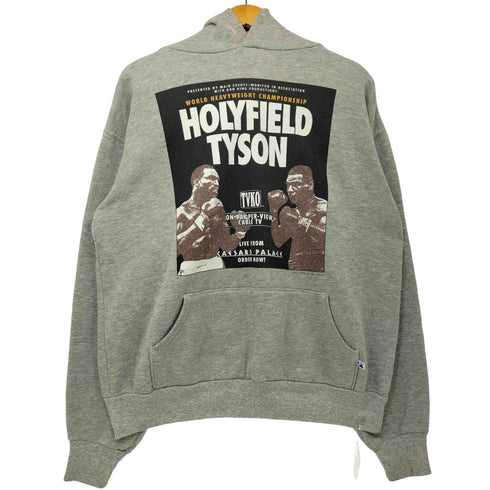 マジェスティック MAJESTIC 90s 1991 USA製 Mike Tyson × Evander Holyfield Hoodie タイトルマッチ パーカー メンズ import:L