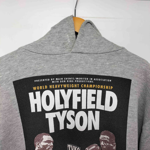 マジェスティック MAJESTIC 90s 1991 USA製 Mike Tyson × Evander Holyfield Hoodie タイトルマッチ パーカー メンズ import:L