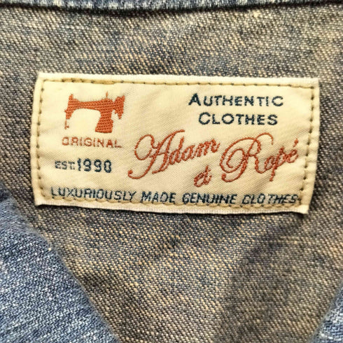 アダムエロペ Adam et Rope ヴィンテージ ディテール デニム ジャケット メンズ JPN:M
