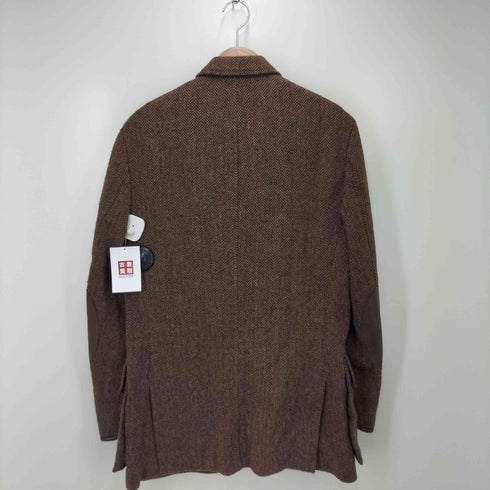 ポロバイラルフローレン Polo by RALPH LAUREN 90S-00S ヘリンボーン エルボーパッチ チンスト付 胡桃ボタン テーラードジャケット メンズ JPN:L