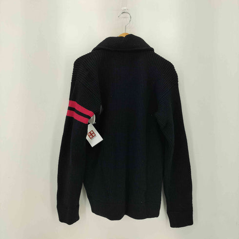 アルマーニコレツィオーニ ARMANI COLLEZIONI イタリア製 ダブルジップ 袖ライン ニットカーディガン メンズ 48