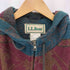 エルエルビーン L.L.Bean 80s 総柄 マルチカラー フーデッド ブランケットジャケット メンズ import:M