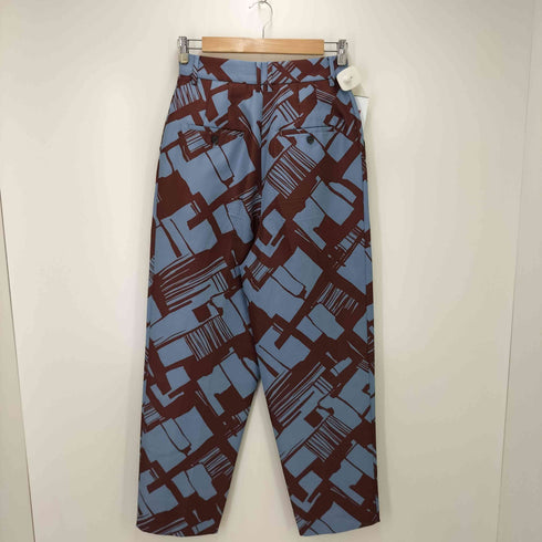 ビューティーアンドユースユナイテッドアローズ BEAUTY & YOUTH UNITED ARROWS プリント&ソリッド ワイドテーパード パンツ -ウォッシャブル- レディース JPN:M