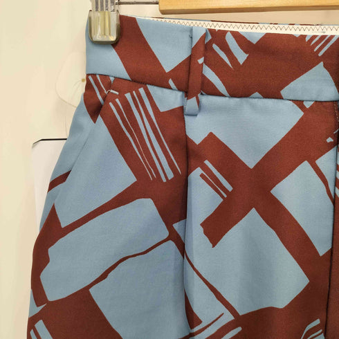 ビューティーアンドユースユナイテッドアローズ BEAUTY & YOUTH UNITED ARROWS プリント&ソリッド ワイドテーパード パンツ -ウォッシャブル- レディース JPN:M