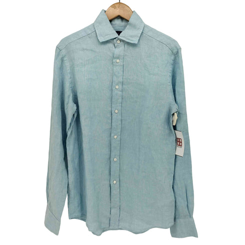 ラルフローレンパープルレーベル RALPH LAUREN PURPLE LABEL ホリゾンタルカラー L/S リネン シャツ メンズ import:S