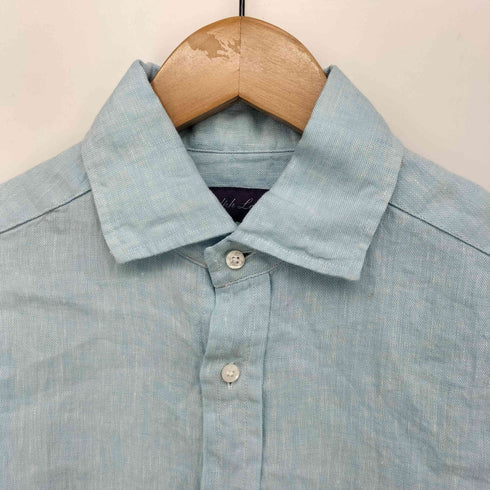 ラルフローレンパープルレーベル RALPH LAUREN PURPLE LABEL ホリゾンタルカラー L/S リネン シャツ メンズ import:S