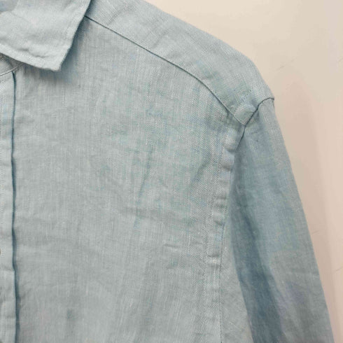 ラルフローレンパープルレーベル RALPH LAUREN PURPLE LABEL ホリゾンタルカラー L/S リネン シャツ メンズ import:S