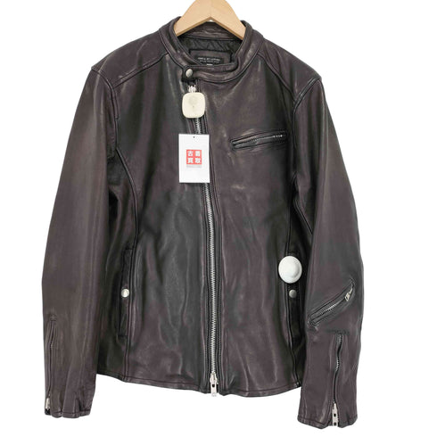 pine al jet leather シープレザー シングルライダースジャケット メンズ import:L