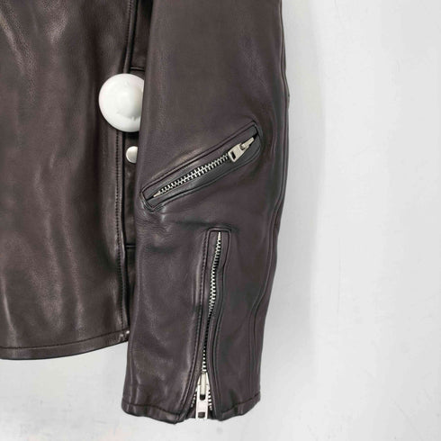 pine al jet leather シープレザー シングルライダースジャケット メンズ import:L