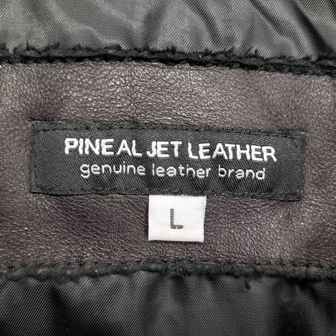 pine al jet leather シープレザー シングルライダースジャケット メンズ import:L