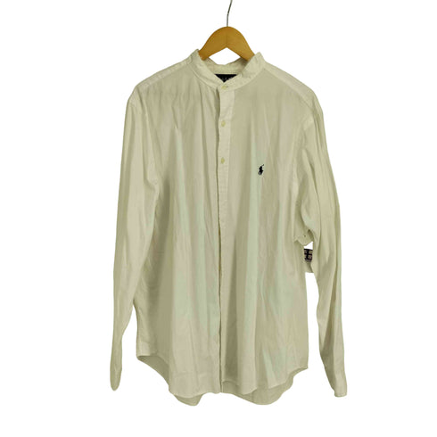 ラルフローレン RALPH LAUREN CLASSIC FIT ポニー刺繍 バンドカラー L/S シャツ メンズ 17