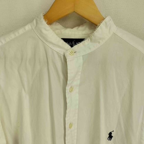 ラルフローレン RALPH LAUREN CLASSIC FIT ポニー刺繍 バンドカラー L/S シャツ メンズ 17