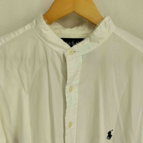 ラルフローレン RALPH LAUREN CLASSIC FIT ポニー刺繍 バンドカラー L/S シャツ メンズ 17