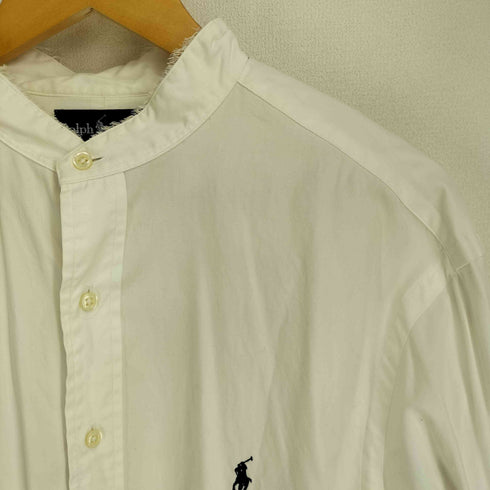 ラルフローレン RALPH LAUREN CLASSIC FIT ポニー刺繍 バンドカラー L/S シャツ メンズ 17