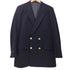 ジェイプレス J.PRESS ピークドラペル ダブルブレスト 背抜き 金ボタン テーラードジャケット 紺ブレ メンズ C92 W80 T170
