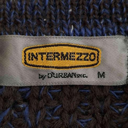 インターメッツォ INTERMEZZO 編み込み グラデーション ニットポロ メンズ import:M