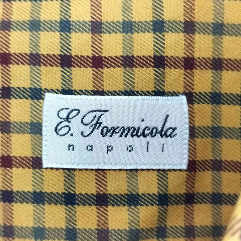 ERRICO FORMICOLA / HUGO TONDO タッターソール レギュラーカラーシャツ メンズ 41