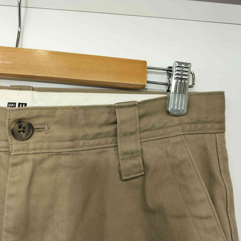 ユニクロユー UNIQLO U ワイドフィットチノ 73cm ベージュ メンズ 73cm