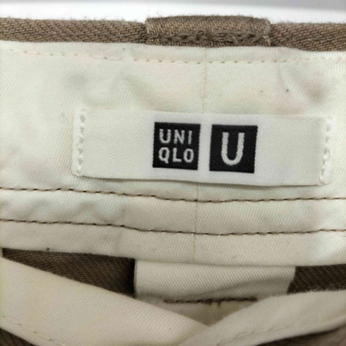 ユニクロユー UNIQLO U ワイドフィットチノ 73cm ベージュ メンズ 73cm