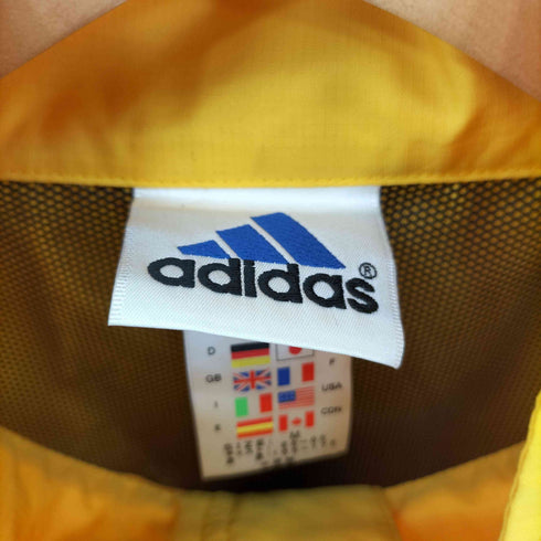 アディダス adidas ナイロン フロントジップ ロングスリーブ ジャケット メンズ M