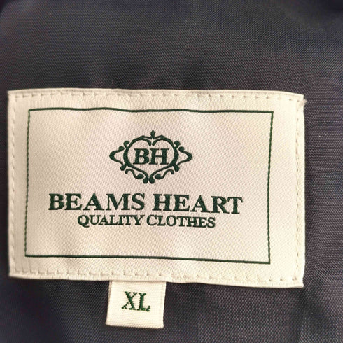 ビームスハート BEAMS HEART リネンブレンド ストレッチ 3ボタン ジャケット スラックス メンズ XL